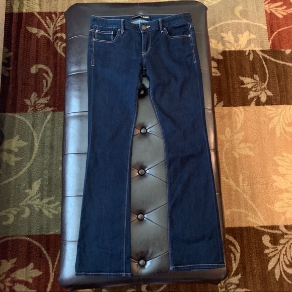 Express Denim - EUC Express Barely Boot low rise dark denim